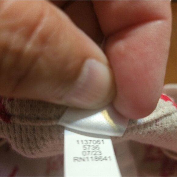 Sleep by Cacique Thermal Henley Pj set Winter scene Cream & Red Size 30/32 - Picture 14 of 16